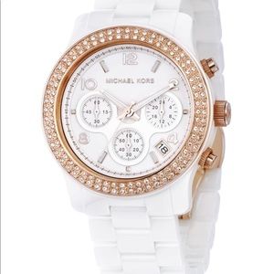 Michael Kors Rose gold/White Ceramic watch MK5269